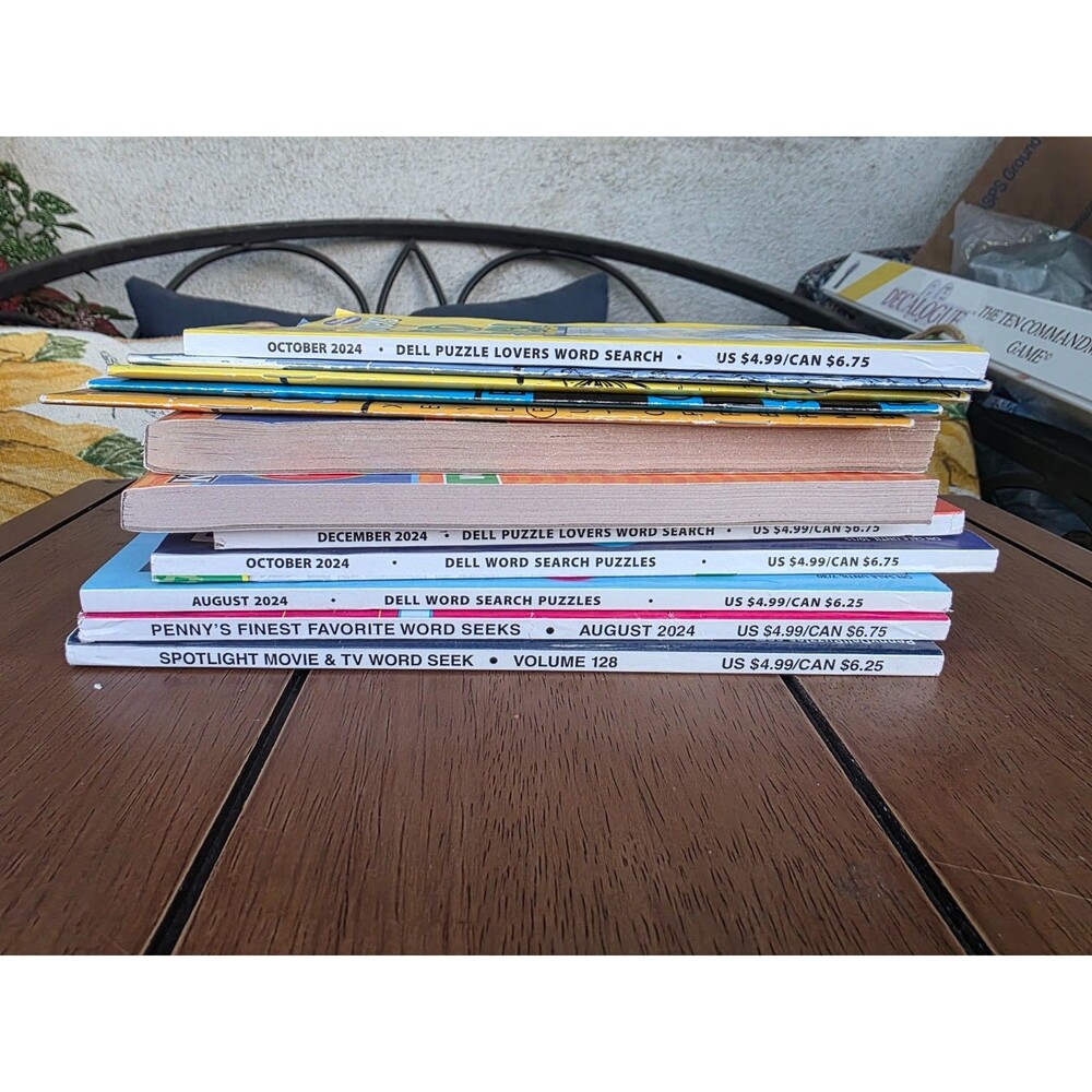 Lot of 12 Word Search Puzzle Books Dell Penny Press Brain Games Jumbo Pads - Picture 3 of 3
